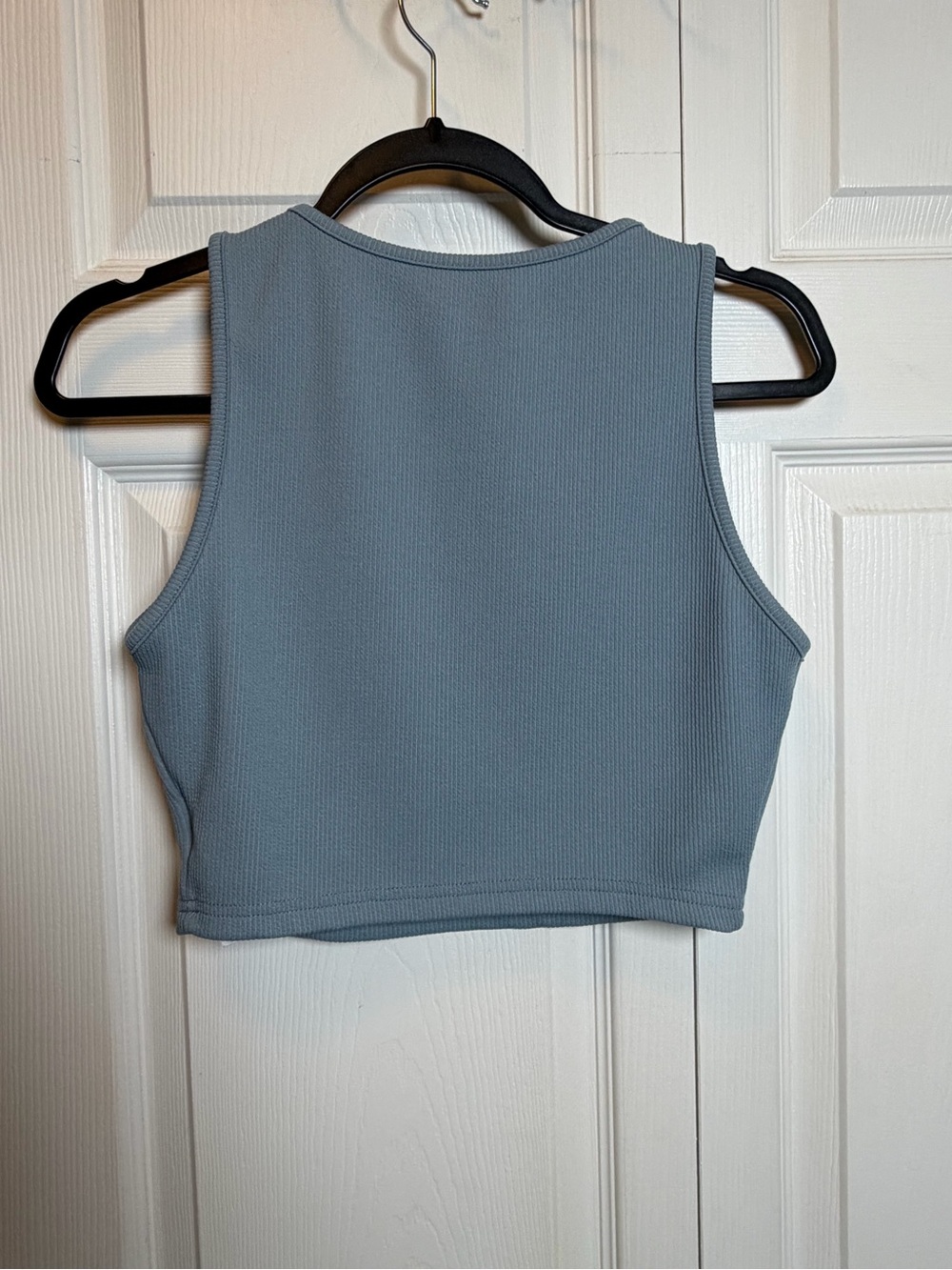 SHEIN 2 Piece Lounge Set Blue Ribbed Tank & Shorts Size Medium - Picture 7 of 10